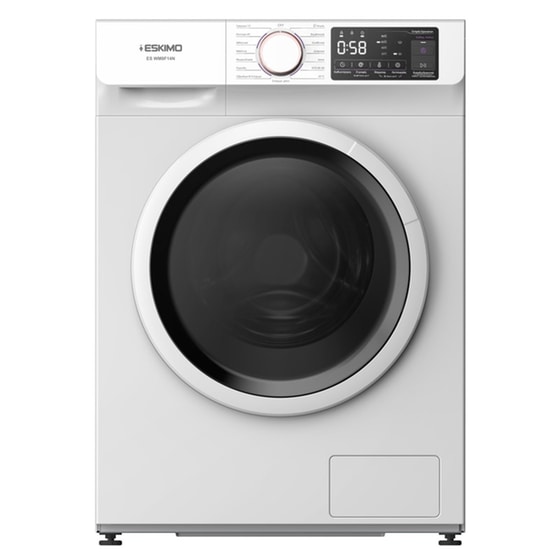 ESKIMO ES WM8F14N 8 kg 1.400 Στροφές Λευκό Πλυντήριο Ρούχων image 0