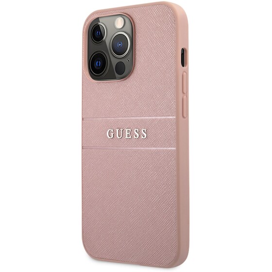 Θήκη Apple iPhone 13 Pro - Guess Saffiano Hard Case - Ροζ image 4
