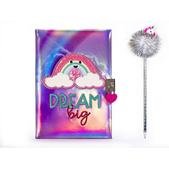 Σημειωματάριο TCD Made For Kids με Λουκέτo & Στυλό Pom Pom Dream image 1