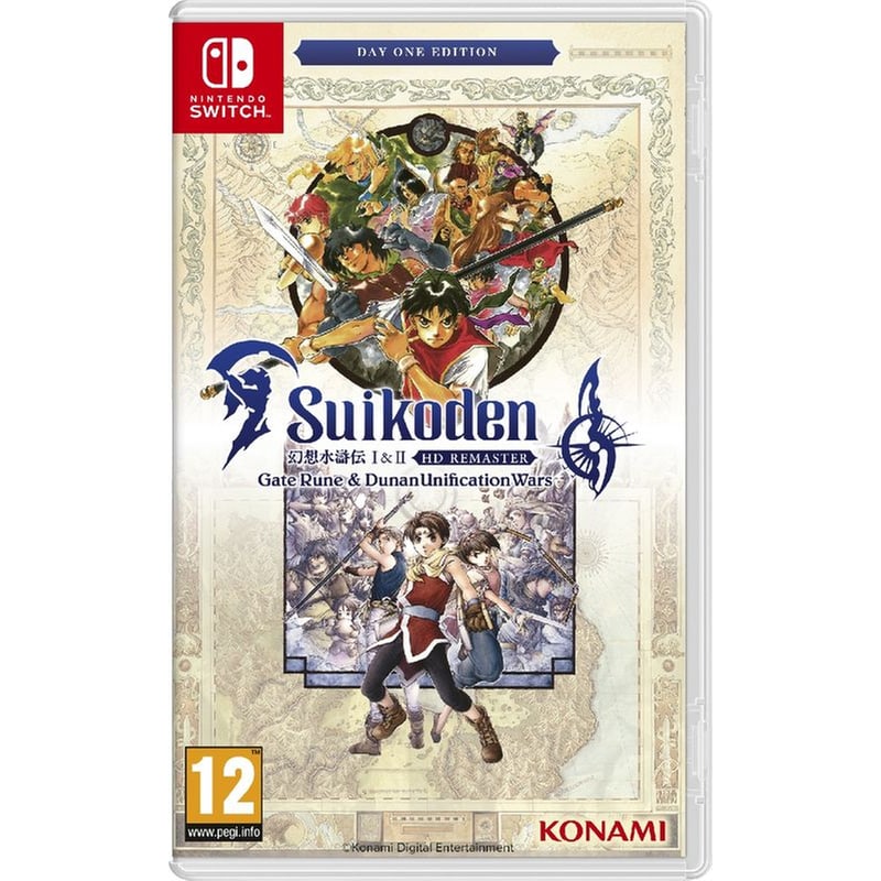 KONAMI Suikoden I II HD Remaster Gate Rune and Dunan Unification Wars - Nintendo Switch