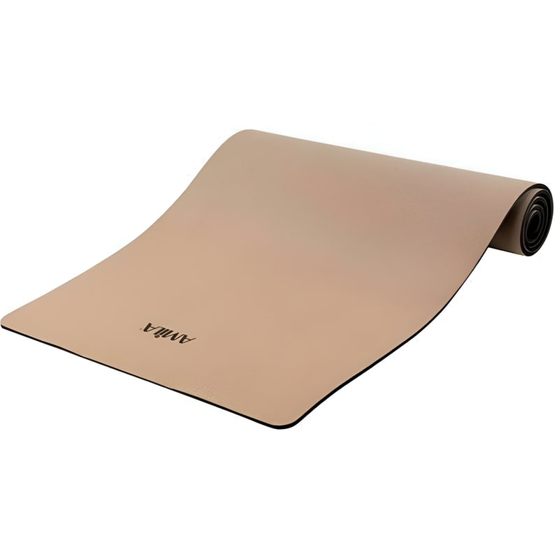 AMILA Στρώμα Γυμναστικής Amila Yoga Mat Cork από Φυσικό Φελλό 173x61x0.4 cm - Καφέ