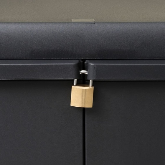 Ντουλάπι Γραφείου VidaXL Πλαστικό 97x38x87 cm - Μαύρο image 5