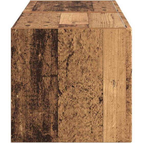 Έπιπλο Τηλεόρασης VidaXL Επιτοίχιο 2 τμχ 39 x 31 x 29,5 cm - Παλαιωμένο Ξύλο image 6