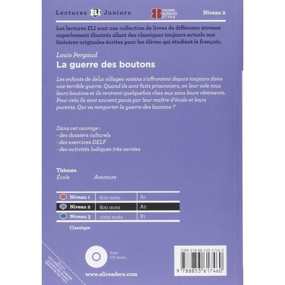 La Guerre DES Boutons + CD (A2) image 1
