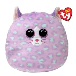 Λούτρινο TY Squishy Beanies Cassidy Γάτα Μωβ (30cm) 1607-39372