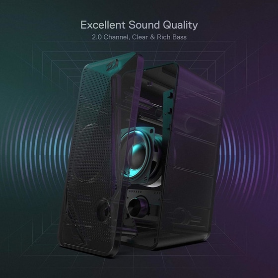 Ηχεία 2.0 Redragon Waltz GS510 6W - Μαύρο image 5