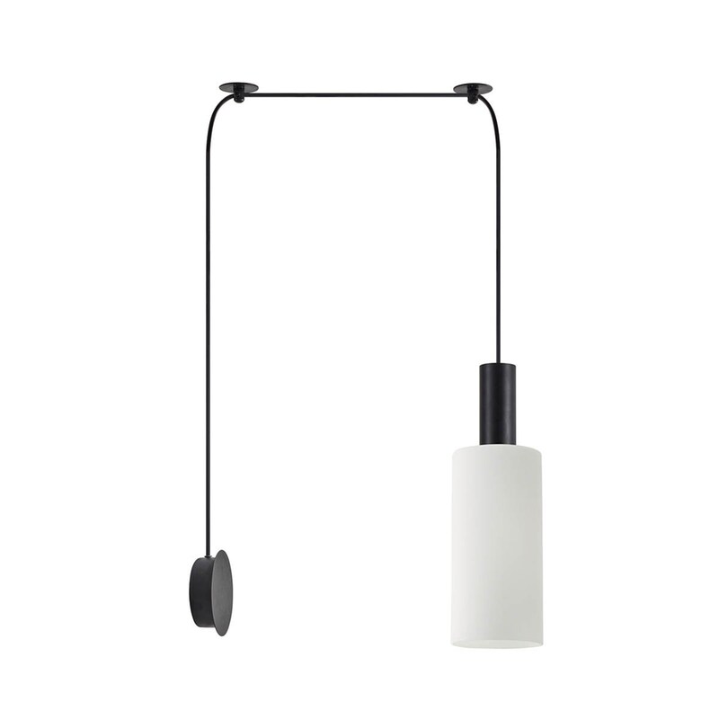 HOMELIGHTING Απλίκα Τοίχου Homelighting 77-8820 Μεταλλική Φ12x25 cm - Μαύρη/Λευκή