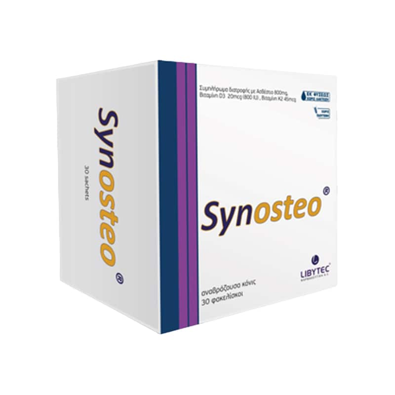 Μέταλλα Libytec Synosteo Cal + D3 + Vit K2 - 30 φακελάκια