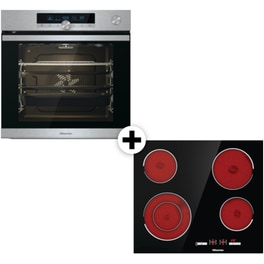 HISENSE BSA66334PX & E6432C 77 Lt Inox Eντοιχιζόμενο Σετ Φούρνος και Εστία