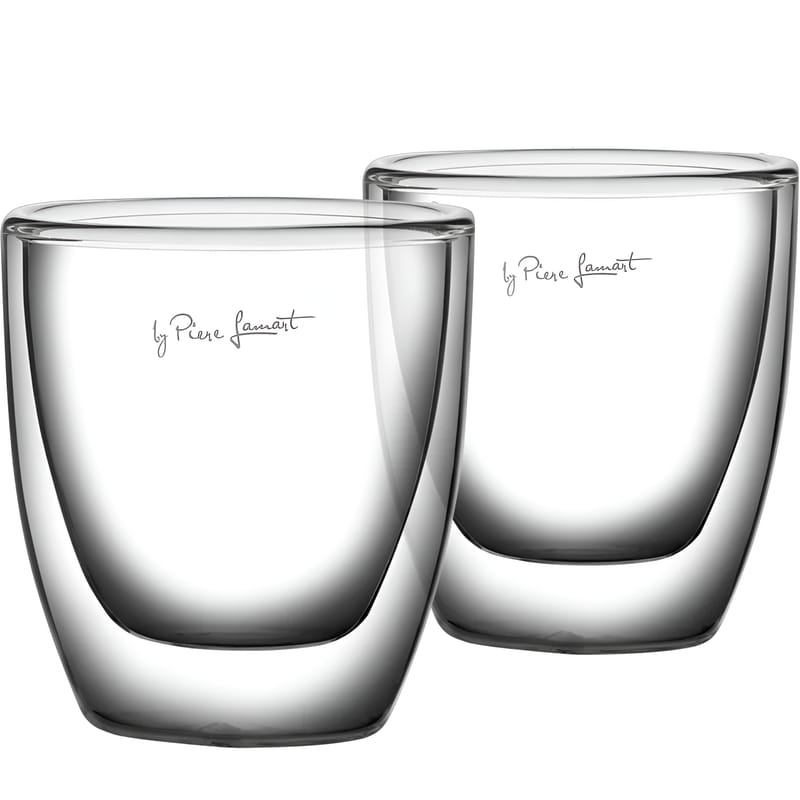 LAMART Σετ Φλιτζάνια Espresso Γυάλινα LAMART LT 9009 Διάφανα 80ml 2τμχ