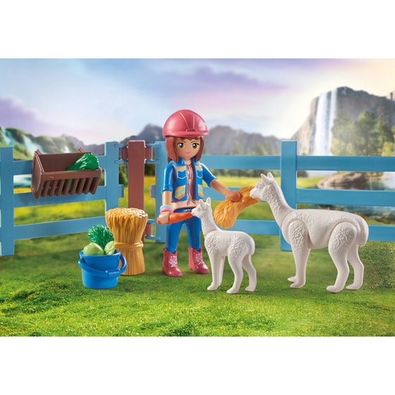 PLAYMOBIL® Horses of Waterfall Στάβλος αλόγων με την Αμέλια και τον Whisper (71353) image 7