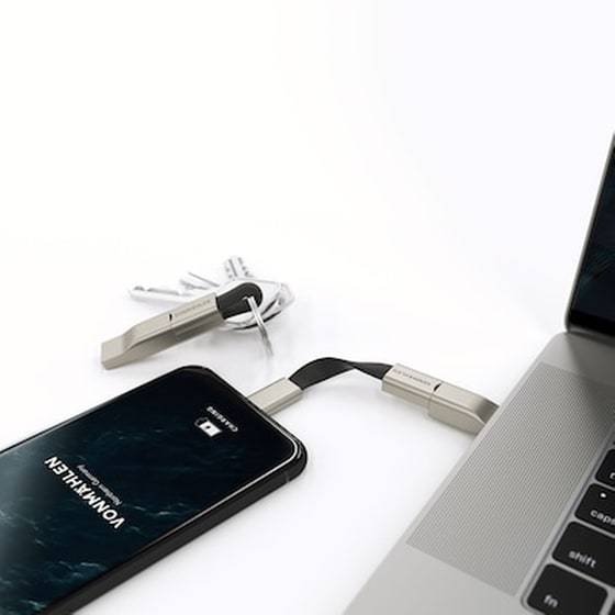 Σετ Καλωδίων Vonmählen High Five Μπρελόκ Usb-C to Usb-c - Silver image 2