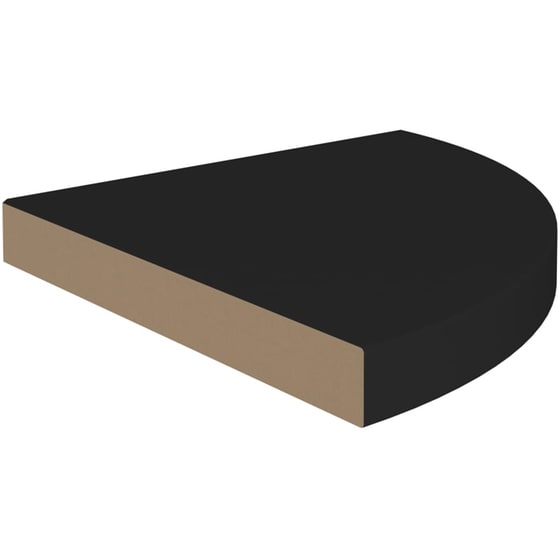 Ράφια Τοίχου VidaXL από Κυψελωτό MDF 35x35 cm 2 Τμχ - Μαύρο image 3