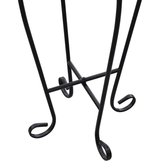 Τραπέζι Εξωτερικού Χώρου Βοηθητικό VidaXL από Σίδηρο φ30x60 cm - Τερακότα/Μαύρο image 4