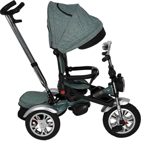 Παιδικό Τρίκυκλο Ποδήλατο Bebe Stars Chopper Ocean 6 σε 1 με Φωτάκι Νυκτός & Μουσική - Γκρι image 2