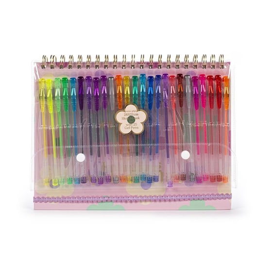 Σημειωματάριο Posh+Pop με 25 Στυλό Gel image 0