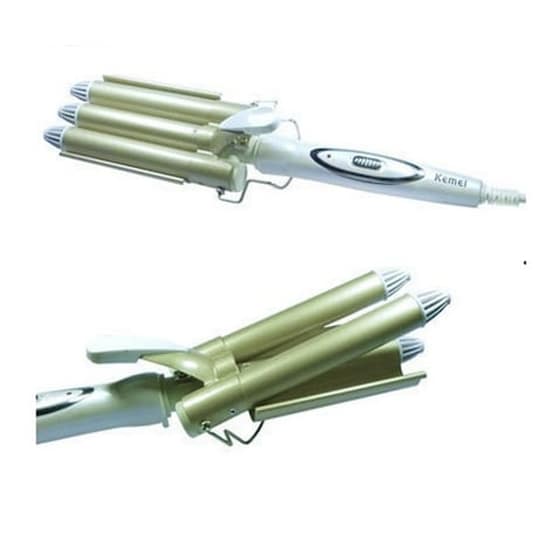 Τριπλό Ψαλίδι Μαλλιών KEMEI KM-1010 για Κυματιστό Look image 0