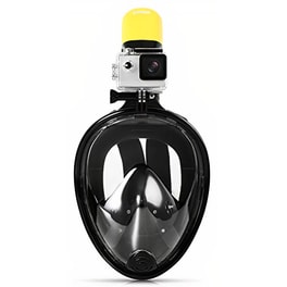 Μάσκα Θαλάσσης  για Ενήλικες Free Breath Full Face S/Μ 2068G από Σιλικόνη - Μαύρο
