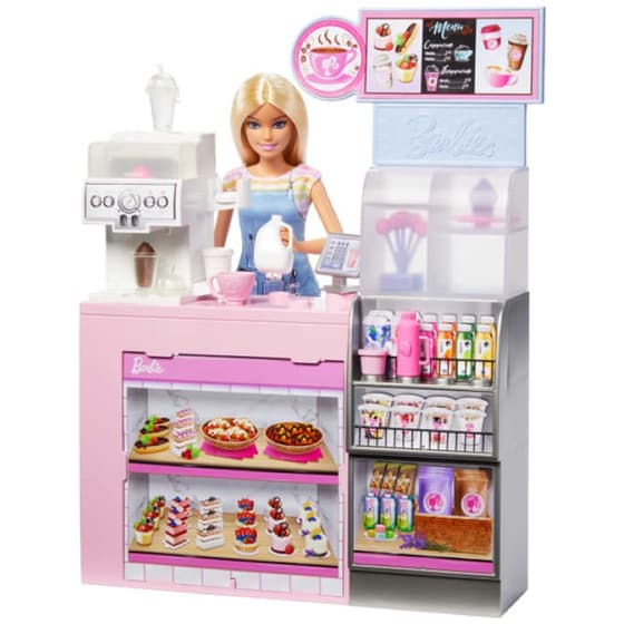 Σετ Παιχνιδιού Mattel Barbie Καφετέρια Με Κούκλα Barista (HXN94) image 3