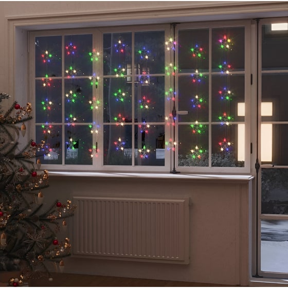 Χριστουγεννιάτικα Λαμπάκια Κουρτίνα VidaXL Κουρτίνα 200 Led 96cm - Πολύχρωμο image 1