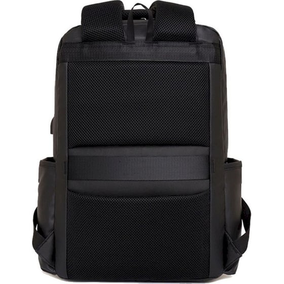 Τσάντα Πλάτης Amber με Θήκη Laptop 13'' AΜ2011 17lt - Μαύρο image 4