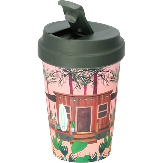 Κούπα Μεταφοράς Chic Mic Surfer's Paradise Bioloco Plant από PLA 350 ml image 2