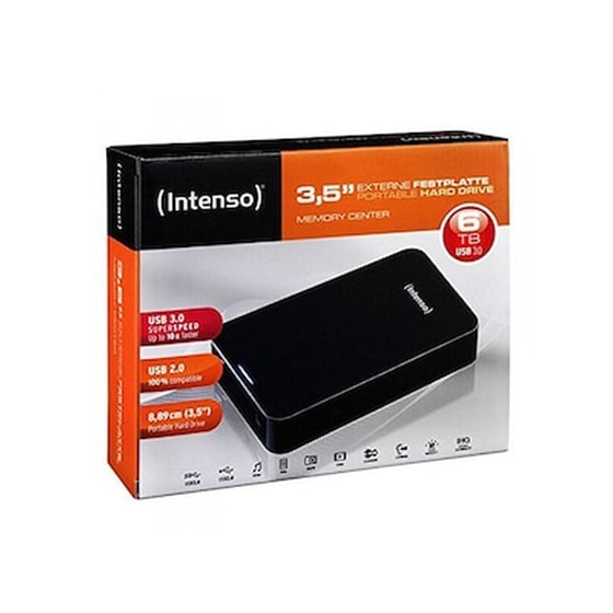 Intenso Festplatte USB 3.0 HDD 6TB 3.5" - Μαύρο image 1