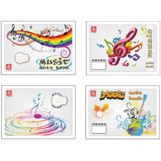 Τετράδιο Μουσικής TYPOTRUST B5 40 Φύλλων (1 Τεμάχιο) image 0