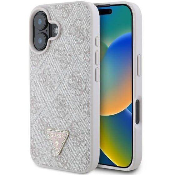 Θήκη Apple iphone 16 - Guess 4g Triangle Strass - Ροζ image 0