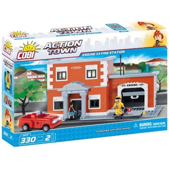 Cobi Action Town Engine 13 Πυροσβεστικός Σταθμός 330 Τεμ Cobi-1477 image 0