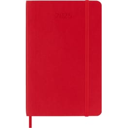 Ημερολόγιο Εβδομαδιαίο Moleskine 2025 12M Pocket Red Soft