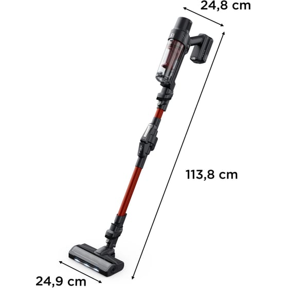 ROWENTA RH6A83WO XPERT FLEX 18 V Μαύρη/Κόκκινη Σκούπα Stick image 8