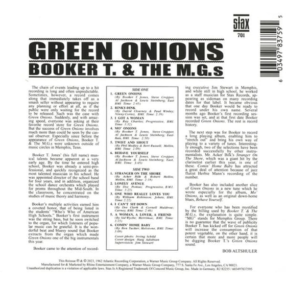 Green Onions Deluxe (60th Anni image 3