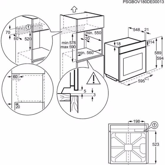 AEG IKB64413IB & BEE435111M Eντοιχιζόμενο Σετ Φούρνος και Εστία 72 Lt Inox image 8
