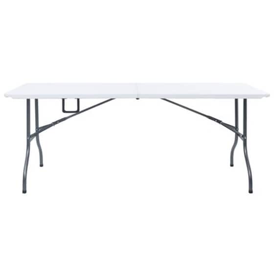 Vidaxl Τραπέζι Κήπου Πτυσσόμενο Λευκό 180 X 72 X 72 Εκ. Από Hdpe image 2
