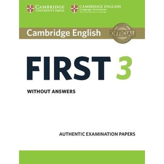 Cambridge English First 3 Student's Book without Answers (B2) image 0