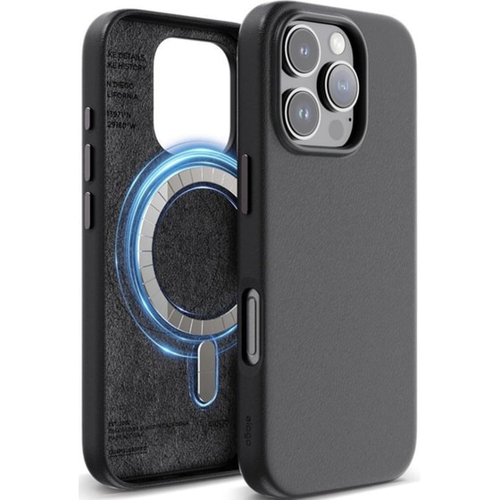 Θήκη Apple iPhone 16 Pro - Elago Magnetic Leather με MagSafe - Black image 0