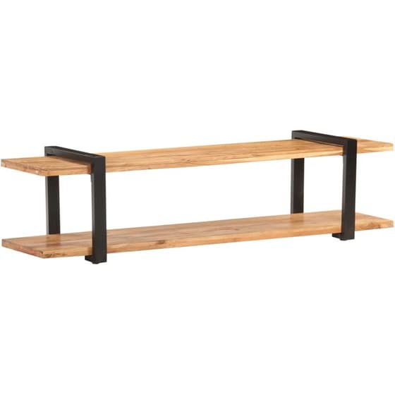 Έπιπλο Τηλεόρασης VidaXL από Ξύλο 160x40x40cm - Καφέ/Μαύρο image 5