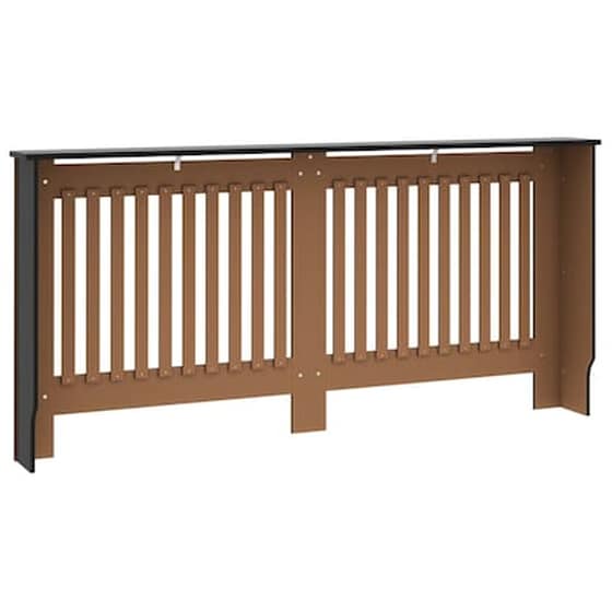 Vidaxl Κάλυμμα Καλοριφέρ Μαύρο 172 X 19 X 81 Εκ. Από Mdf image 5