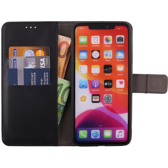 Θήκη Apple iPhone 11 - Volte-tel Allure Magnet Book Stand Clip - Black image 4
