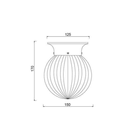Απλίκα Τοίχου Aca Capri Su0607cb Γυάλινη 15x15x17 cm - Μπρονζέ/Διάφανη image 1