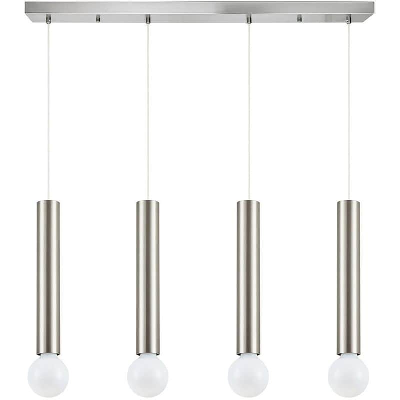 HOMELIGHTING Φωτιστικό Οροφής Πολύφωτο Homelighting Adept Tube 77-8664 Μεταλλικό - Ασημί