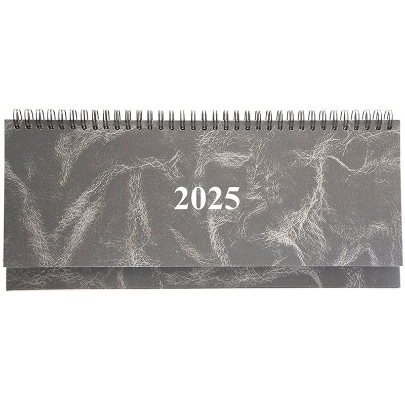 ΥΔΡΟΓΕΙΟΣ Πλάνο Εβδομαδιαίο Υδρόγειος 2025 Σπιράλ Μάρμαρο Γκρι