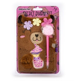 Secret Diary & Στυλό Dreamdrop Pompom Capibara