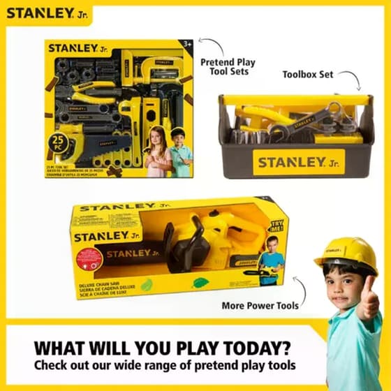 Παιδικό Σετ Εργαλείων Stanley Jr. (3 Τεμάχια) image 5
