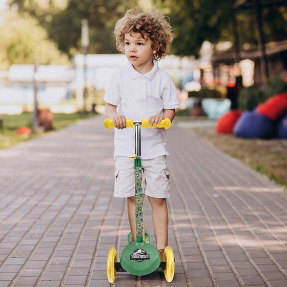 Παιδικό Πατίνι Τρίτροχο AS Company Jurassic World με LED Ρόδες - Πολύχρωμο με Σχέδιο image 5