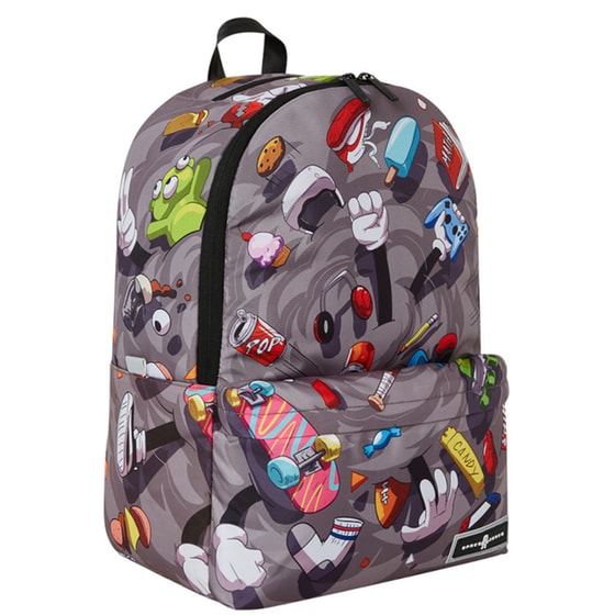 Τσάντα Πλάτης Space Junk Smoke Fight Scene Πολλών Θηκών Γκρι image 2