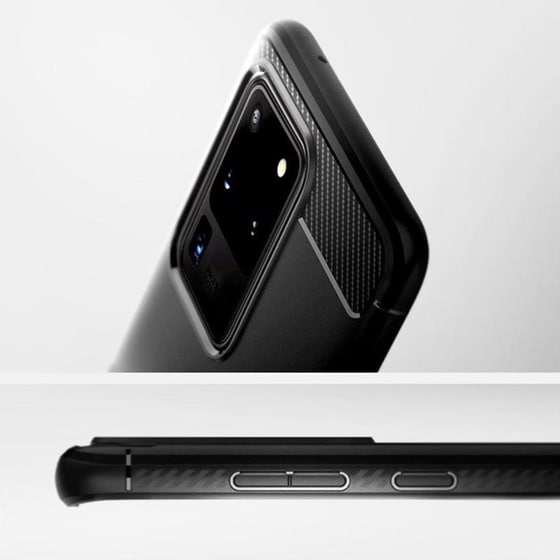Θήκη Samsung Galaxy S20 Ultra - Spigen Rugged Armor - Matte Black image 4