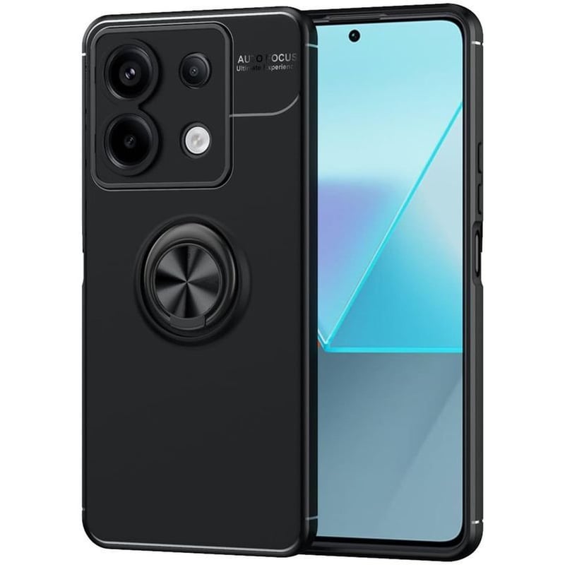 Θήκη Xiaomi Redmi Note 13 Pro - Ancus AutoFocus Shock Proof με Ring Holder - Black