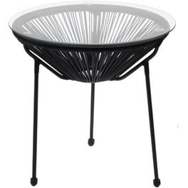 Τραπεζάκι Σαλονιού 24Mall από Μέταλλο/Πλαστικό C35948 50x50x50cm - Μαύρο